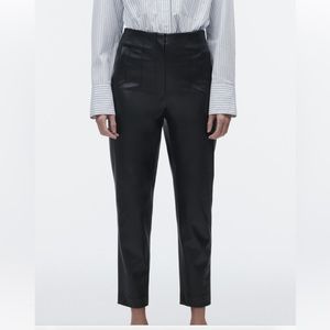 Zara Faux Leather High Rise Pants